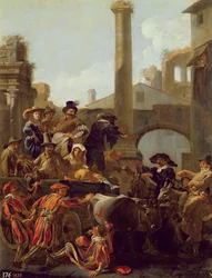 Tiempo de Carnaval en Roma, 1653